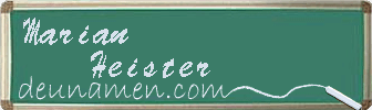 Marian Heister Visitenkarte